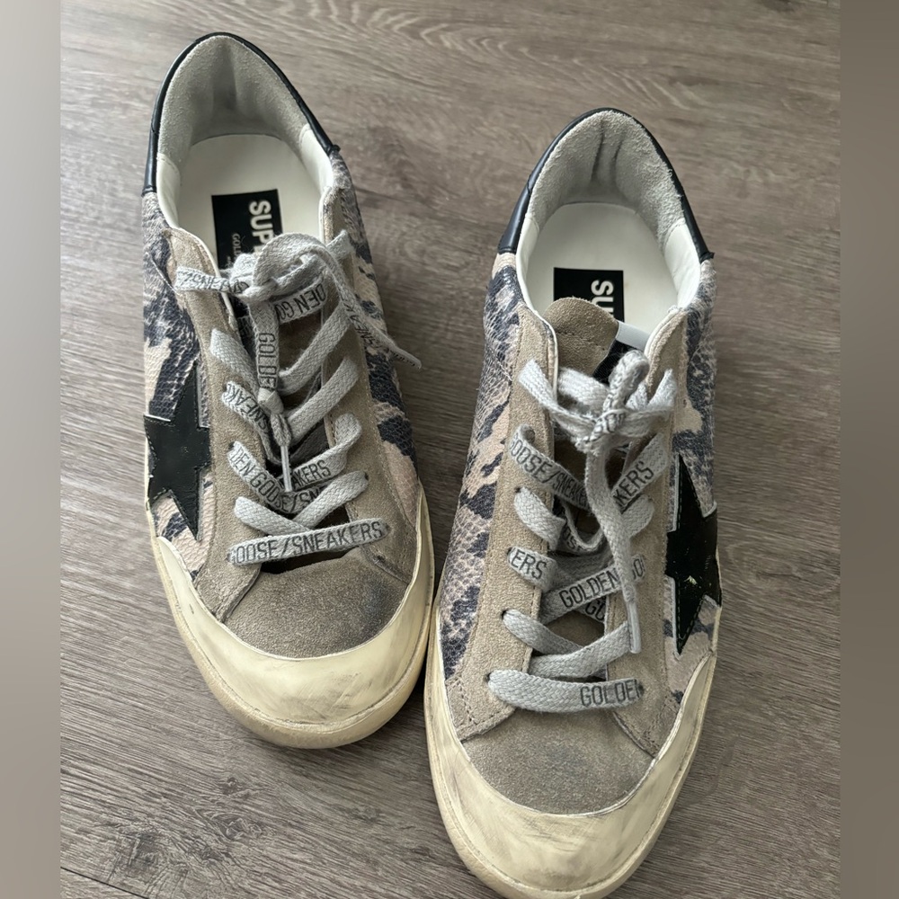 Golden Goose Snake Skin Sneakers